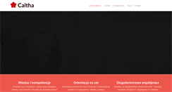 Desktop Screenshot of caltha.pl