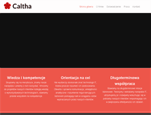 Tablet Screenshot of caltha.pl